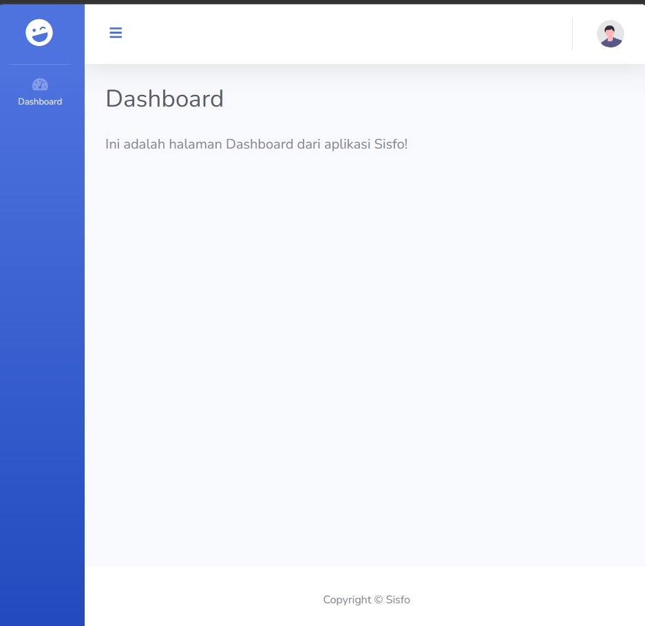 Dashboard Template SISFO