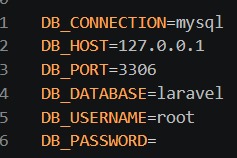 Konfigurasi file ENV
